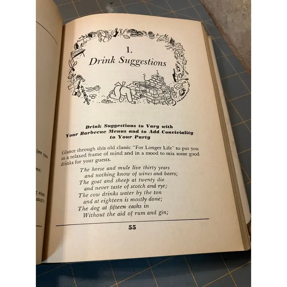 The Complete Barbecue Book HARDCOVER Dust Jacket ROBERSON DIY First Edition 1951